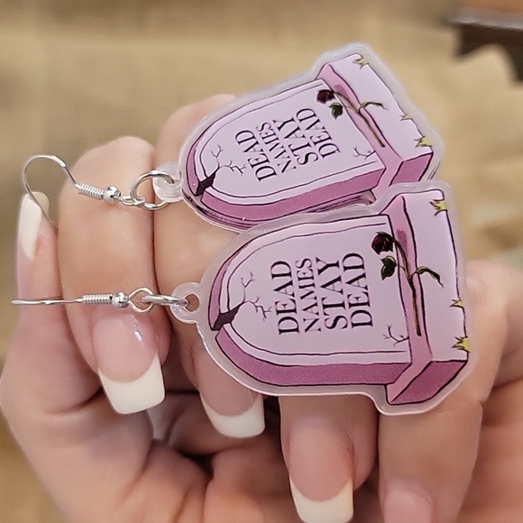 Ear Envy Jewelry - Dead Names Drop Earrings